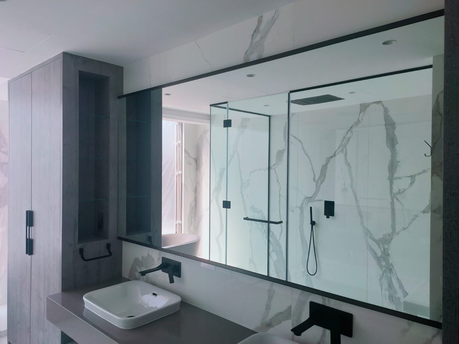 Mirrors — LED Backlit Mirror — Guest Bathroom