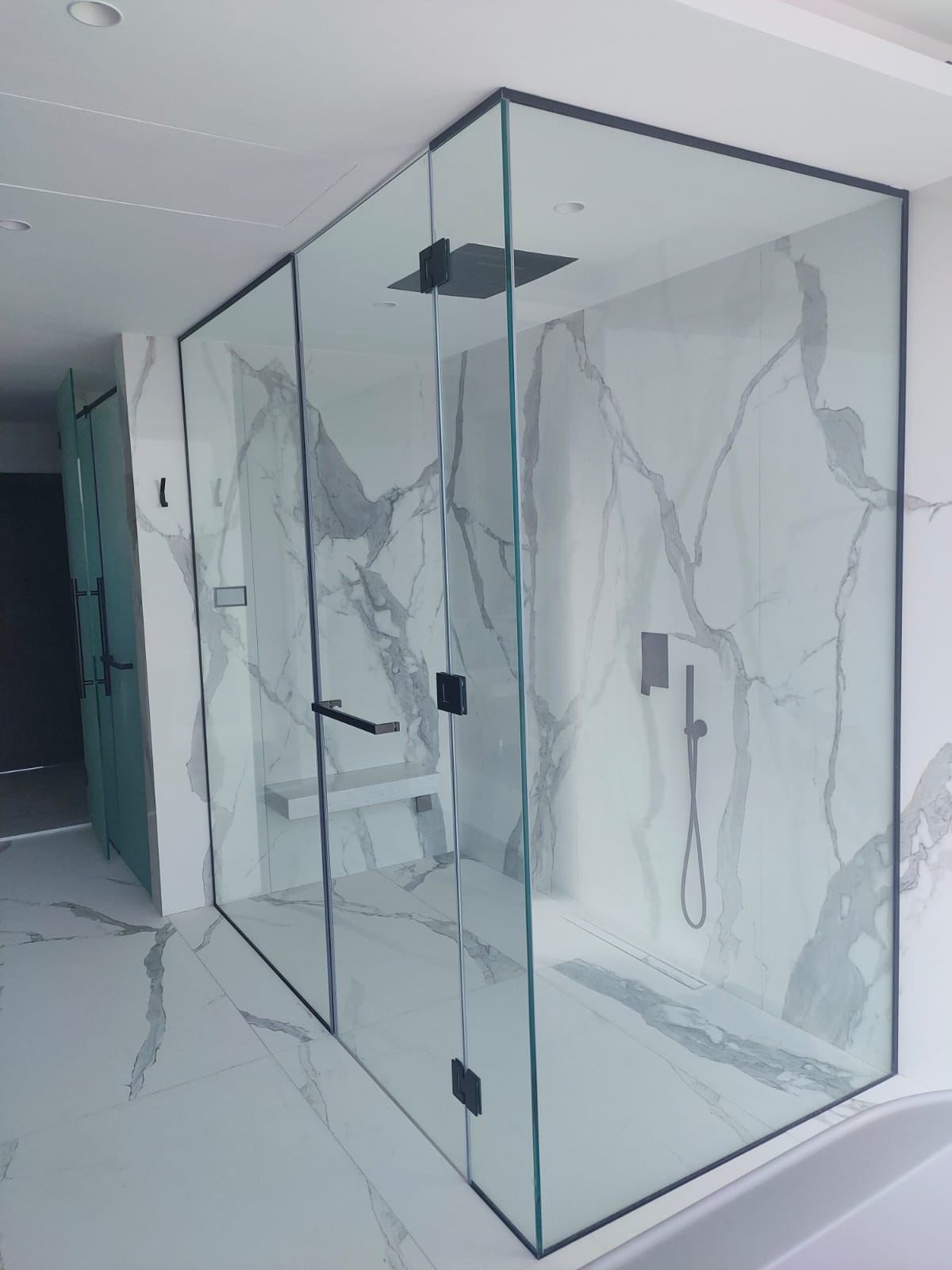 Back-Painted Glass — Antique Mirror Panel — Feature Wall